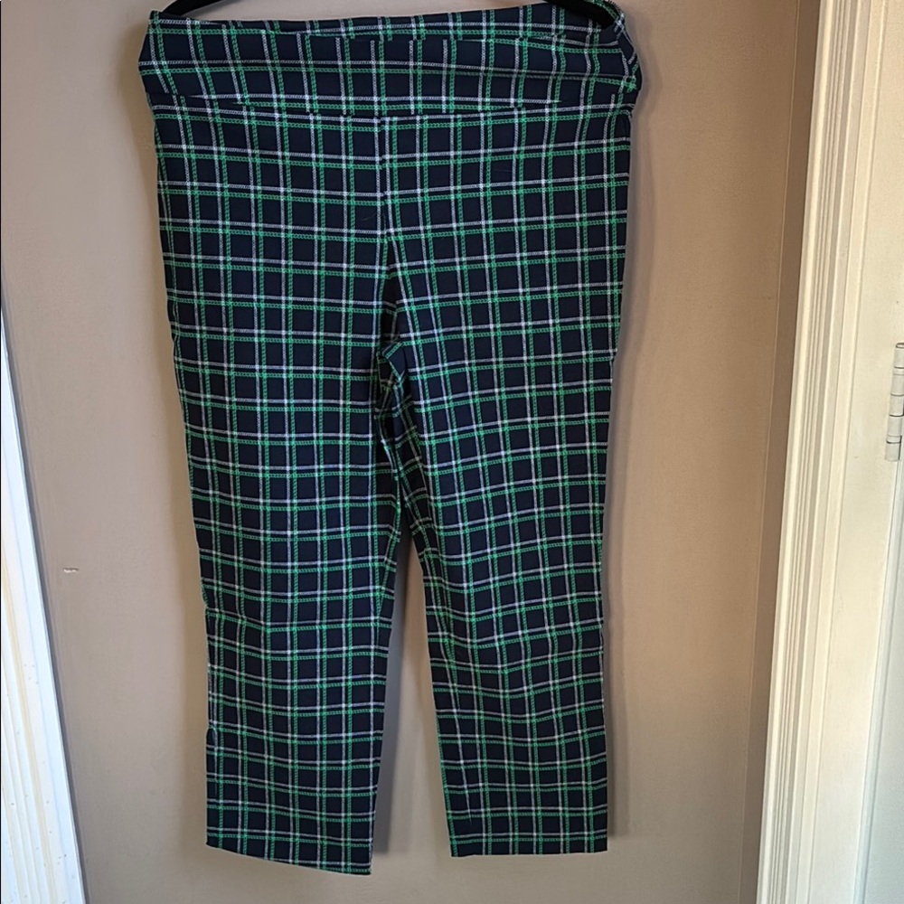 Up Navy and Green chain Pants